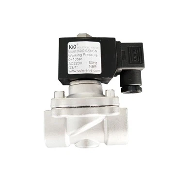 2/2 Txoj Kev Stainless Hlau Solenoid Valve